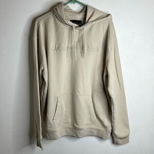 Abercrombie & Fitch Hoodie Size XL cream